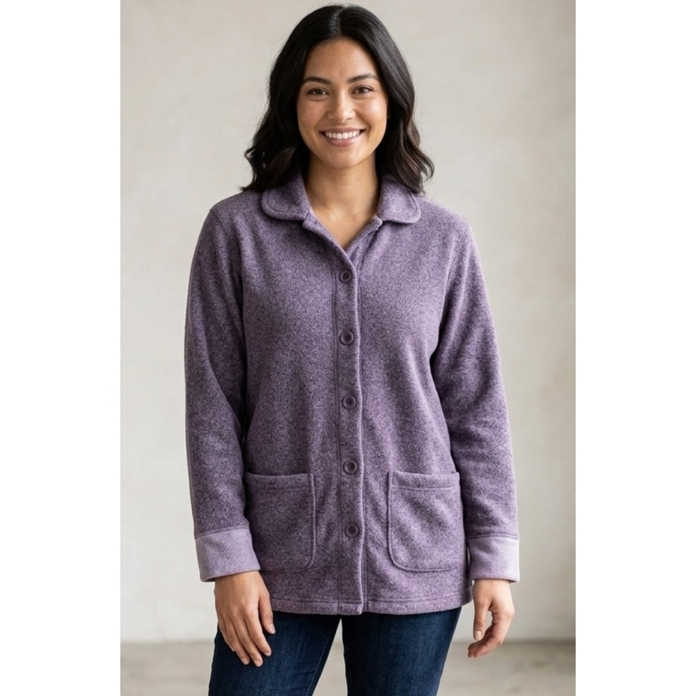 L.L. Bean Traveler Fleece Jacket Purple Size S